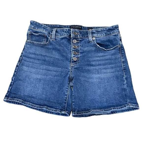 Lucky Brand The Roll Up Denim Shorts Size 8/29 - Picture 1 of 5